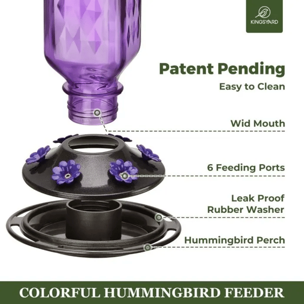 Glass Hummingbird Feederš„