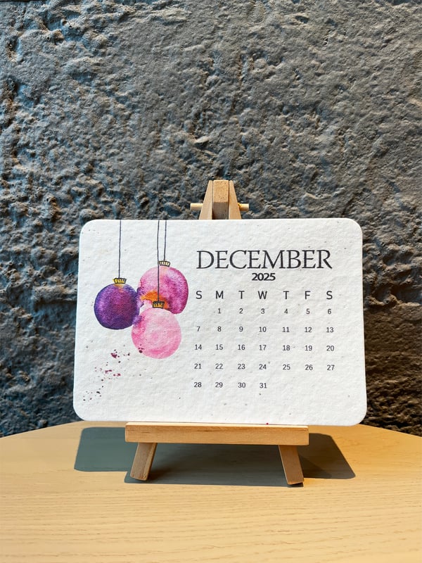 Eco-Friendly Plantable Seed Calendar 2025🌱