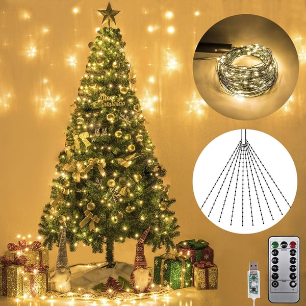 Personalized 8 Modes LED Christmas Tree String Lights