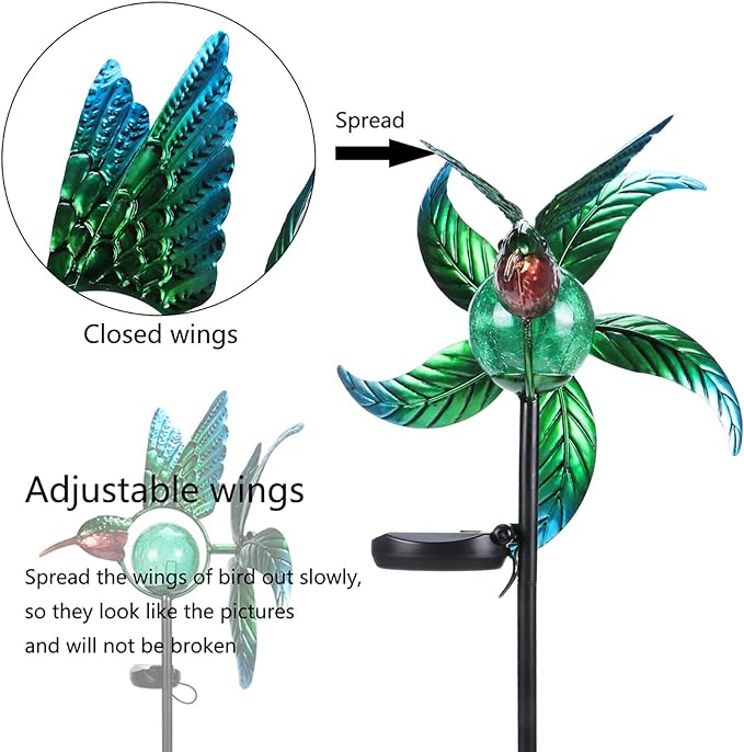 š„Solar Outdoor Decorative Wind Spinner