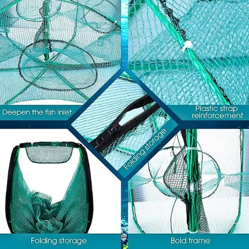 Hand Cast Cage for Catching Fish Shrimp Crabs and Crawfish🐟