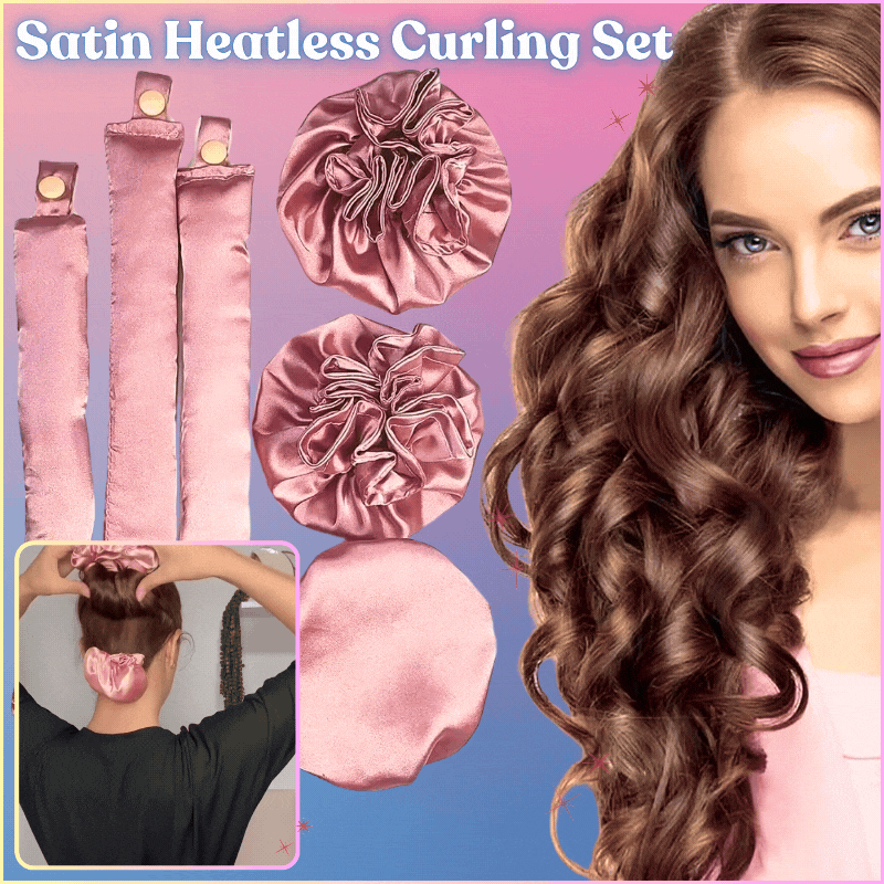 Satin Heatless Curling Set