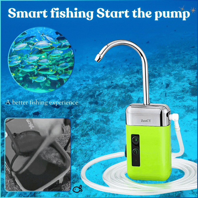 Smart fishing Start the pump: A better fishing experience