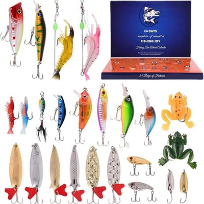 π24 Days Christmas Countdown Fish Tackle Set