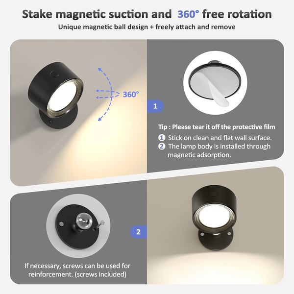 🔥RGB Magnetic Atmosphere Wall Light