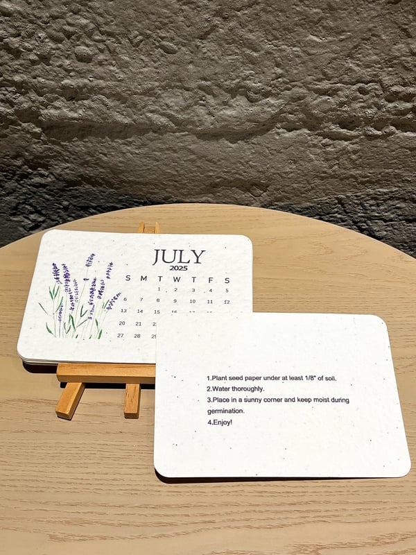 Eco-Friendly Plantable Seed Calendar 2025🌱