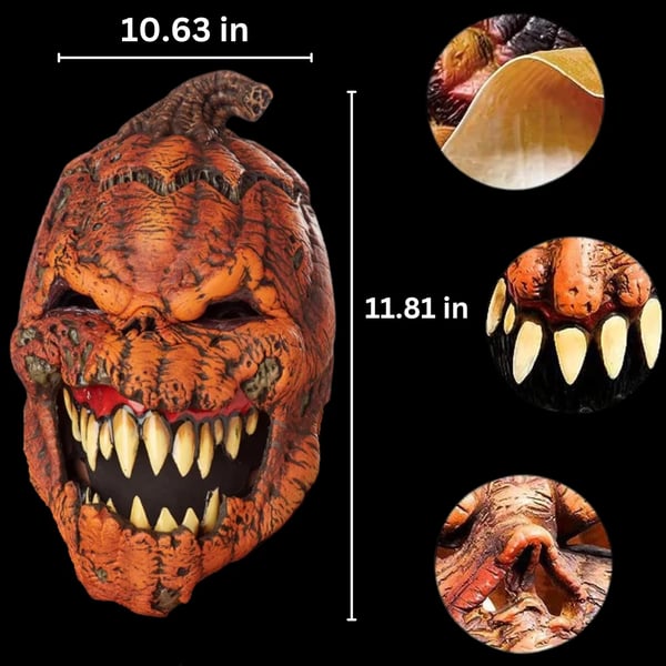 🎃Pumpkin Mask With Movable Jaw🎃