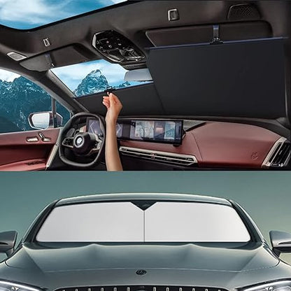 🔥Automatic retractable car sunshade