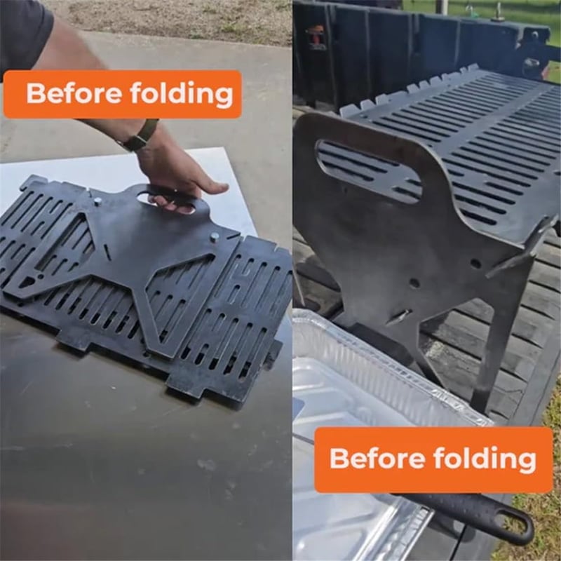 50K- Slot Grill Collapsible BBQ Grill for Easy Storage🔥