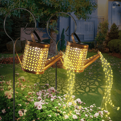 Solar Waterfall Lights💐