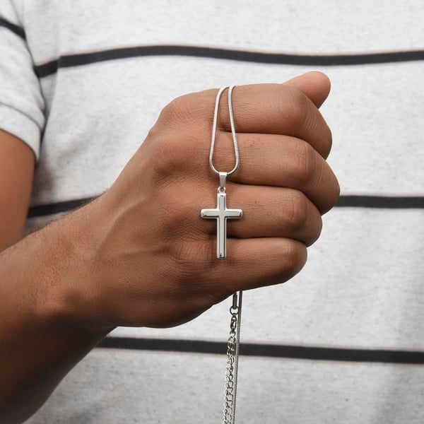 Grandson, Never Lose Faith - Cross Necklace