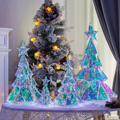 Prismatic Iridescent Christmas Tree DIY Multi-Color LED