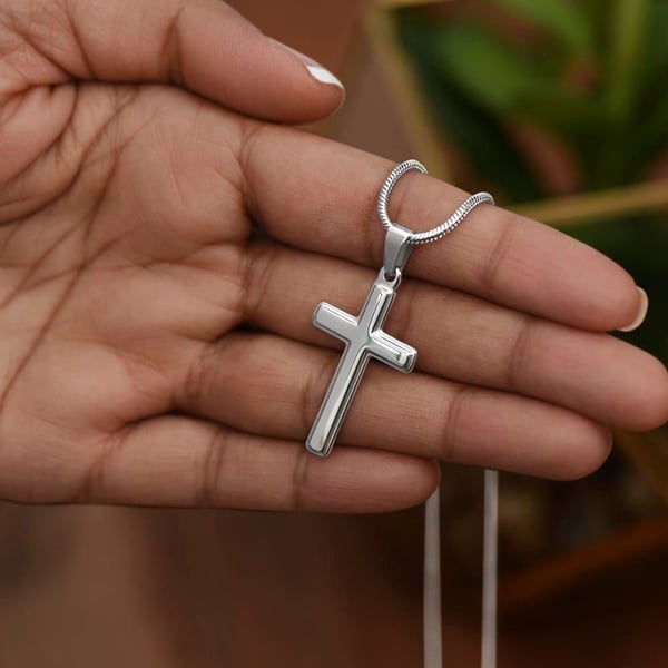 Grandson, Never Lose Faith - Cross Necklace