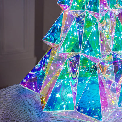 Prismatic Iridescent Christmas Tree DIY Multi-Color LED