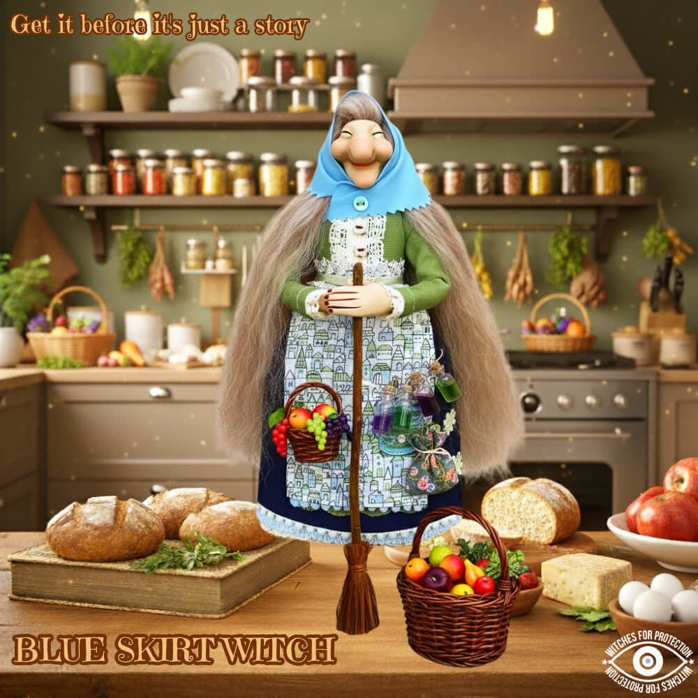 Handmade Kitchen Witch Doll: Crafted for Culinary Charm and Enduring Luck