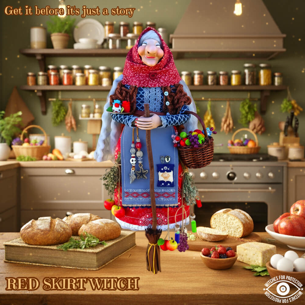Handmade Kitchen Witch Doll: Crafted for Culinary Charm and Enduring Luck