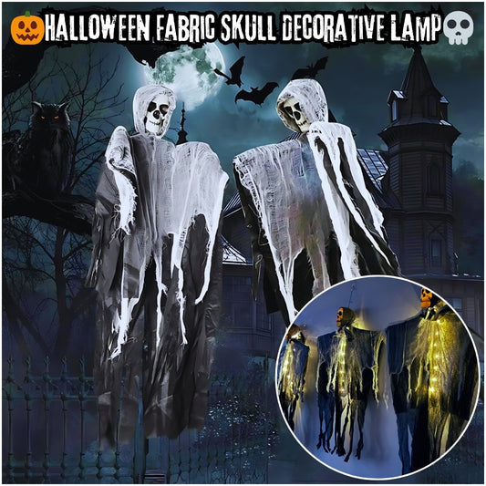 🎃Handmade Fabric Skull Decorative Lamp💀