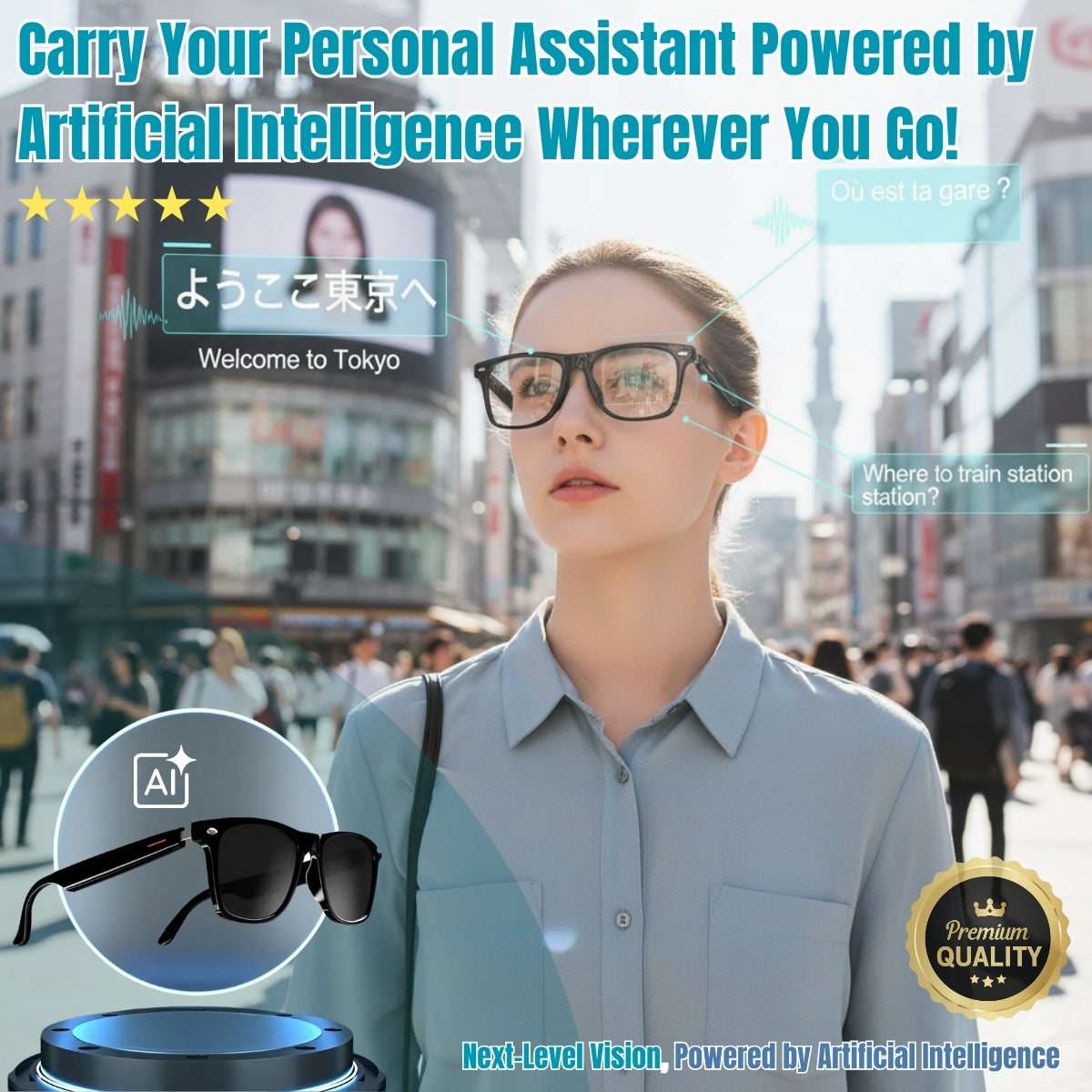 AI-Powered Adaptive Glasses