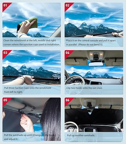 🔥Automatic retractable car sunshade