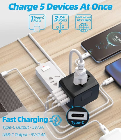 Multifunctional travel charger converter