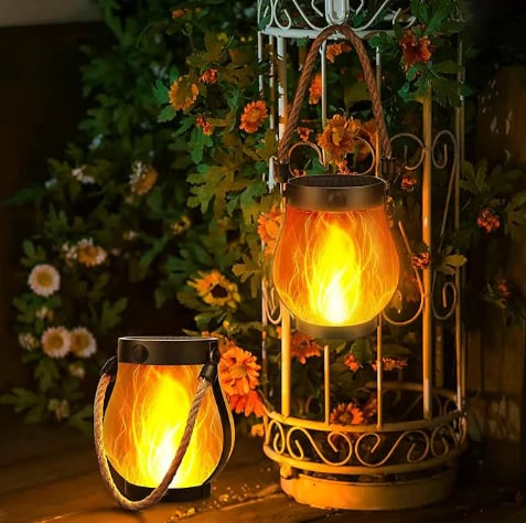 Solar Outdoor Lantern Aluminum LED-Portable Rechargeable🔥🔥
