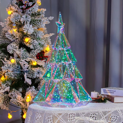 Prismatic Iridescent Christmas Tree DIY Multi-Color LED
