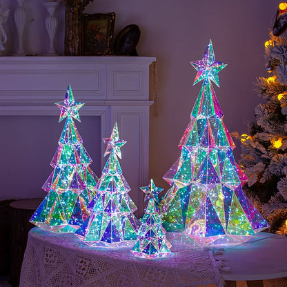 Prismatic Iridescent Christmas Tree DIY Multi-Color LED