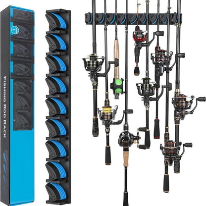 Wall Mounted Fishing Rod Rack