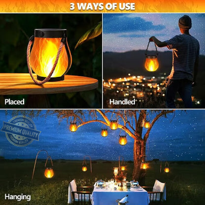 Solar Outdoor Lantern Aluminum LED-Portable Rechargeable🔥🔥