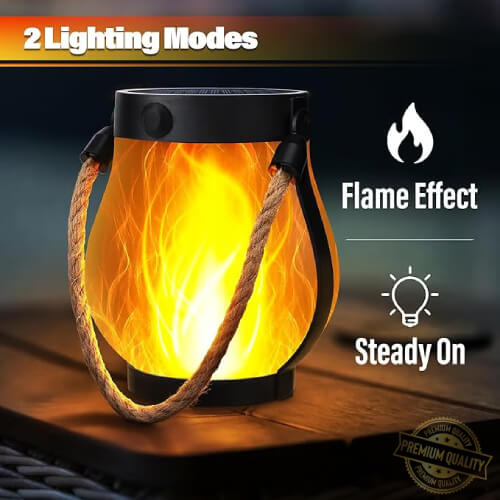 Solar Outdoor Lantern Aluminum LED-Portable Rechargeable🔥🔥