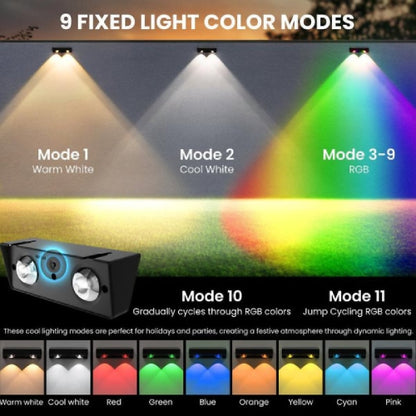 Solar Fence Lights Outdoor