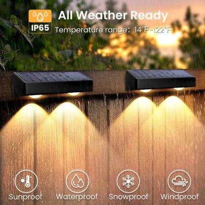 Solar Fence Lights Outdoor