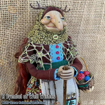 Handmade Kitchen Witch Doll: Crafted for Culinary Charm and Enduring Luck