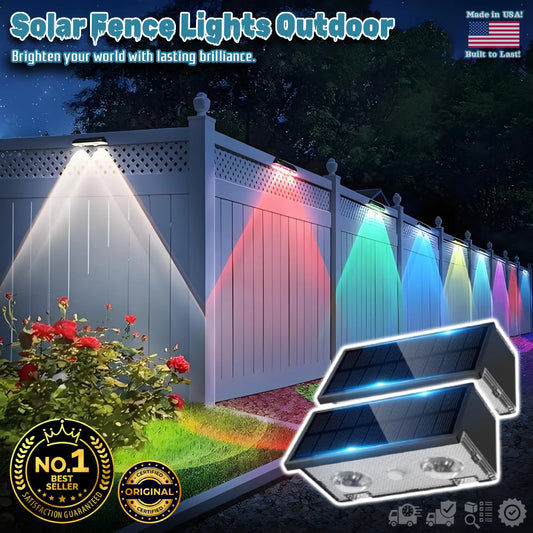 Solar Fence Lights Outdoor