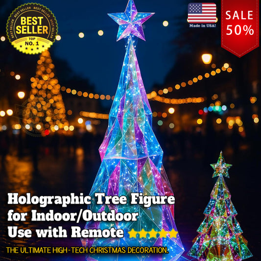 Prismatic Iridescent Christmas Tree DIY Multi-Color LED